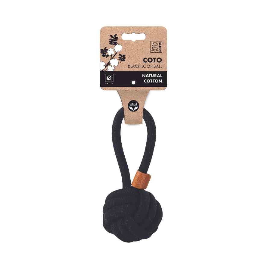 Coto Bucle De Bola Negro 8 Cm